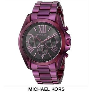 Michael Kors: Bradshaw Chronograph Plum-Tone Watch